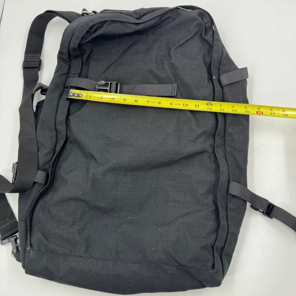 Vintage 70's The North Face Black Canvas‎ Duffel Bag Travel Made in USA